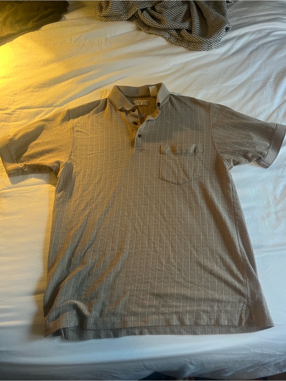 Vintage Grand Slam Men's Tan Polo
